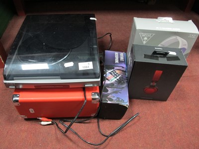 Lot 1084 - Sony Turntable, Crosley Record Player in case,...