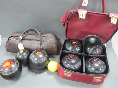 Lot 1330 - Thomas Taylor Challenger Lawn Green Bowls (x...