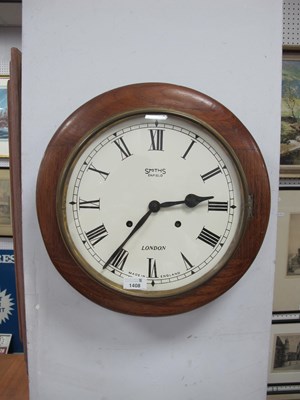 Lot 1408 - Smiths Enfield Walnut Cased Wall Clock, with...