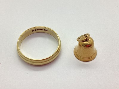 Lot 137 - A 9ct Gold Novelty Bell Charm, together with a...