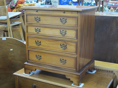 Lot 1502 - Late XX Century Hardwood Bachelors Chest, of...