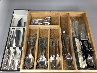 Lot 177 - An Assortment of Plated Cutlery, to include a...