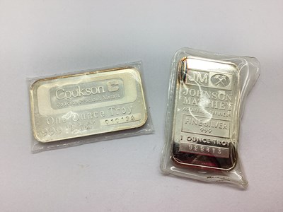 Lot 65 - A Johnson Matthey 999 Fine Silver 1 Troy Ounce...