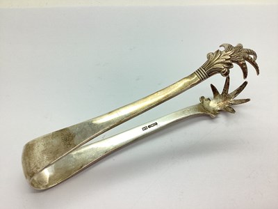 Lot 37 - A Pair of Hallmarked Silver Sugar Tongs, WV,...