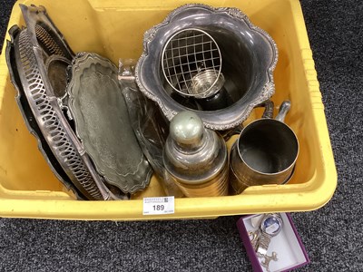 Lot 189 - An Assortment of Platedware, including...