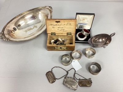 Lot 27 - Assorted Hallmarked Silver Napkin Rings,...