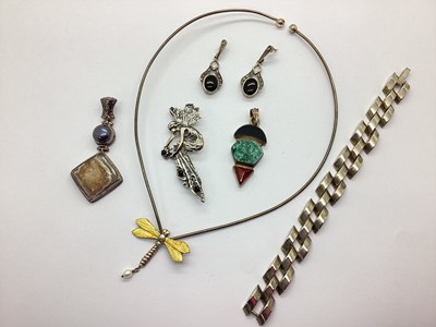 Lot 145 - An Assortment of "925" and Other Jewellery, to...