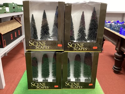 Lot 363 - Four Bachmann OO Gauge Scene Scapes Trees, boxed.