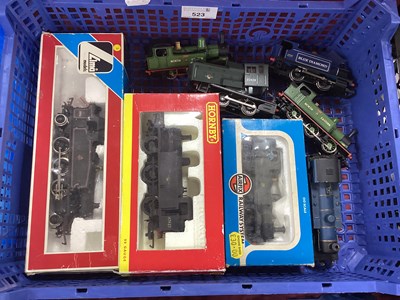 Lot 523 - Eight 00 gauge locomotives by Hornby, Airfix,...