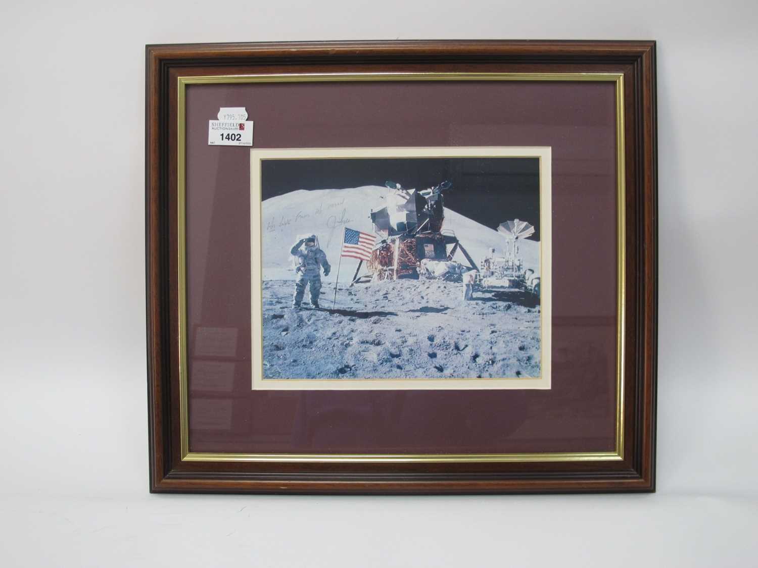 Lot 1402 - Apollo 15 Astronaut Jim Irwin, signed image...