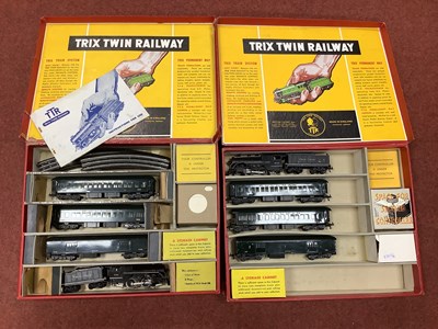 Lot 386 - Two Trix Twin OO Gauge American Pullman Sets...