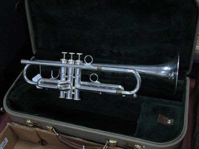 Lot 1428 - Trumpet Jazz Jerome Callet, New York. silver...