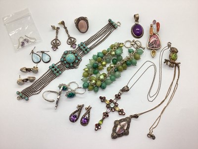 Lot 142 - An Assortment of "925" and Other Jewellery, to...