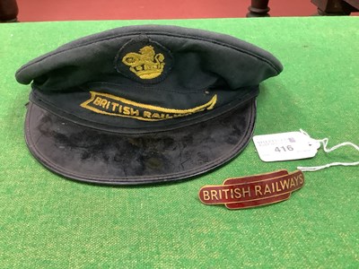 Lot 416 - An Original British Rail Cap and Badge.