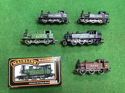 Lot 423 - Six OO Gauge Steam Outline Tank Locomotives by...