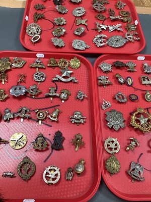 Lot 571 - Collection of British Army Cap Badges, with an...