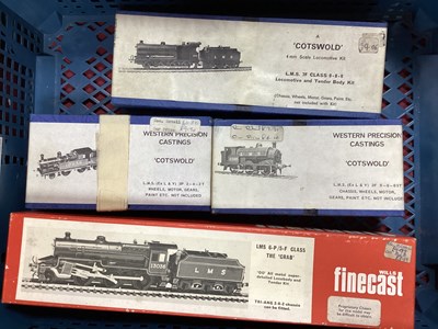 Lot 548 - Four boxed OO gauge white metal LMS locomotive...