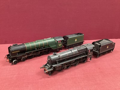 Lot 618 - Two unboxed 00 gauge locomotives and tenders,...