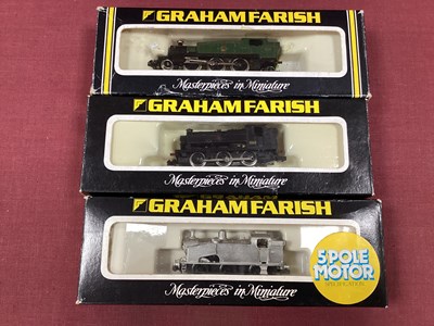 Lot 631 - Three N Gauge tank engines, boxed Graham...