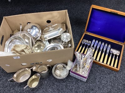 Lot 180 - A Quantity of Platedware, including a boxed...