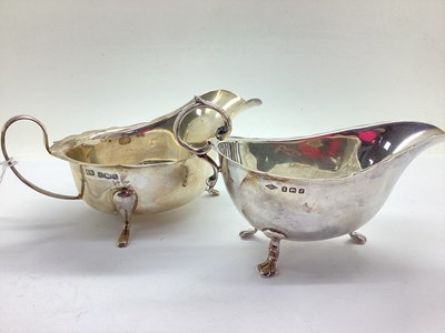 Lot 34 - Viners; A Hallmarked Silver Sauce Boat,...