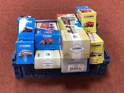 Lot 525 - Eight Corgi Diecast Model Commercial Vehicles...