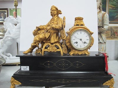 Lot 1371 - French Mantle Clock, circa 1900 'A. Commun 8...