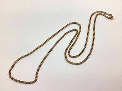 Lot 80 - A Curb Link Chain Necklace, 61cm long.