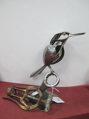 Lot 1361 - J Hepp, Industrial Style sculpture of a bird...