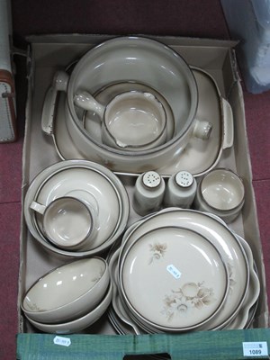 Lot 1089 - Denby Memories pattern stoneware comprising of...