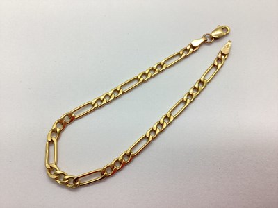 Lot 138 - A 9ct Gold Fancy Link Bracelet, 18cm long...