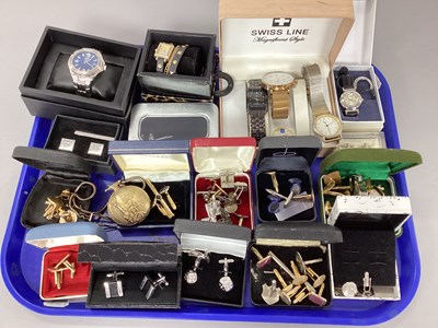 Lot 191 - An Assortment of Modern Gent's Cufflinks,...