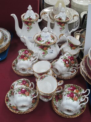 Lot 1160 - Royal Albert Old Country Roses tea and coffee...