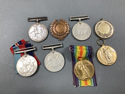 Lot 676 - WWI/WWII Medals, comprising Britsh War Medal...