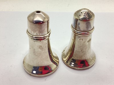 Lot 35 - A Pair of Vintage Hallmarked Silver Salt and...