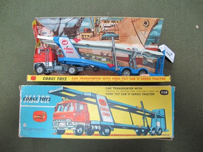 Lot 644 - Corgi Toys 1138 Car Transporter with Ford Tilt...