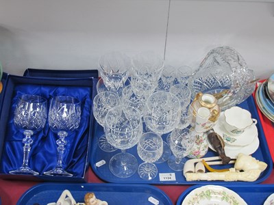 Lot 1134 - Royal Doulton paor of wine glasses boxed, two...