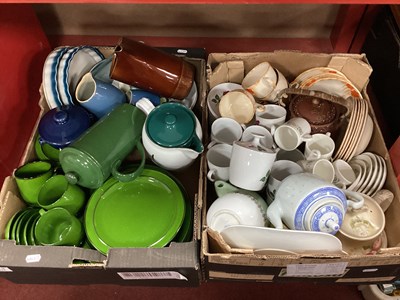 Lot 1024 - Two Boxes of Table Pottery, teapots etc.