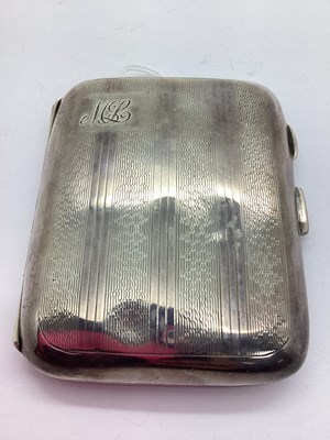 Lot 66 - A Hallmarked Silver Cigarette Case, FF,...