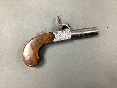 Lot 523 - Mid XIX Century Box Lock Percussion Pistol, by...