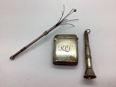 Lot 63 - An Antique Hallmarked Silver Vesta Case,...