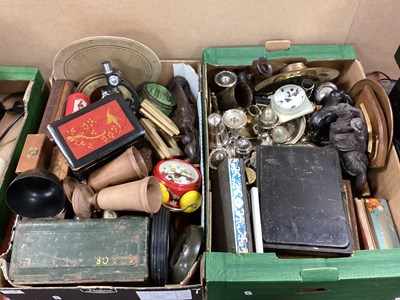 Lot 1011 - Marbles, telephone set L MK1, microscope,...