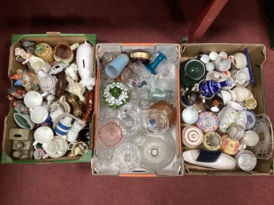 Lot 1050 - Ceramics and Glassware:- Three Boxes.