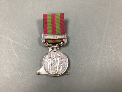 Lot 704 - India Medal with Relief of Chitral 1895 Clasp,...