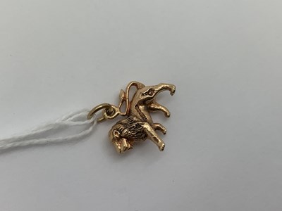 Lot 551 - A 9ct Gold Lion Charm/Pendant (2.5 grams)...