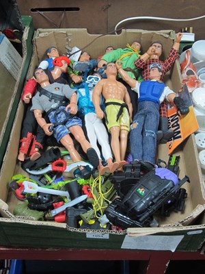 Lot 1054 - Action Man figures, ten in various outfits,...