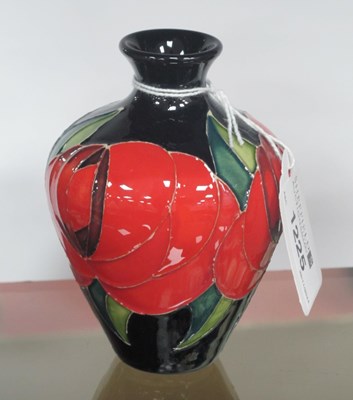 Lot 1225 - Moorcroft Pottery 'The Red Rose' Vase,...