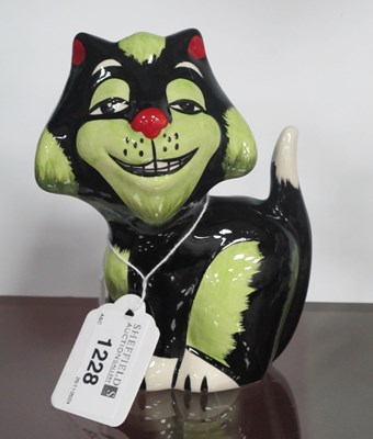 Lot 1228 - Lorna Bailey - Growler the Cat, 14cm high.