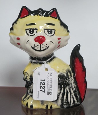 Lot 1227 - Lorna Bailey - Shaggy the Cat, 13.5cm high.