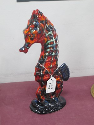 Lot 1142 - Anita Harris Model of a Seahorse, gold signed,...